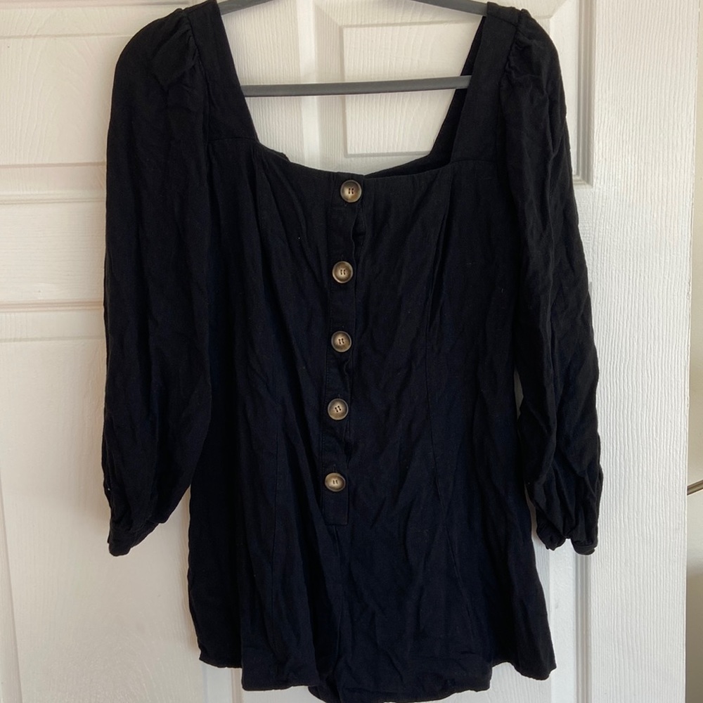 ASOS Black Button Romper